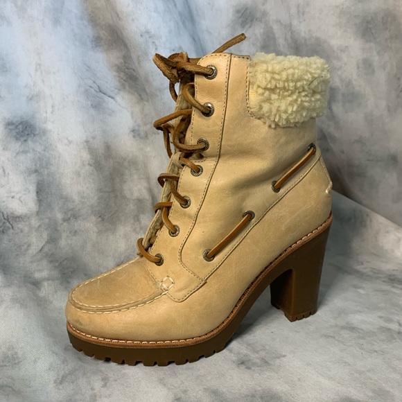 NWOT Sperry High Heeled Boots - Picture 2 of 7